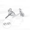 Silver Music Note Heart Earrings