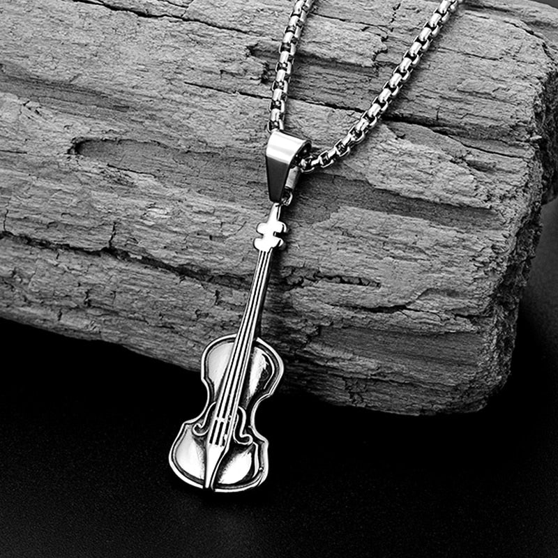 Vintage Violin Necklace