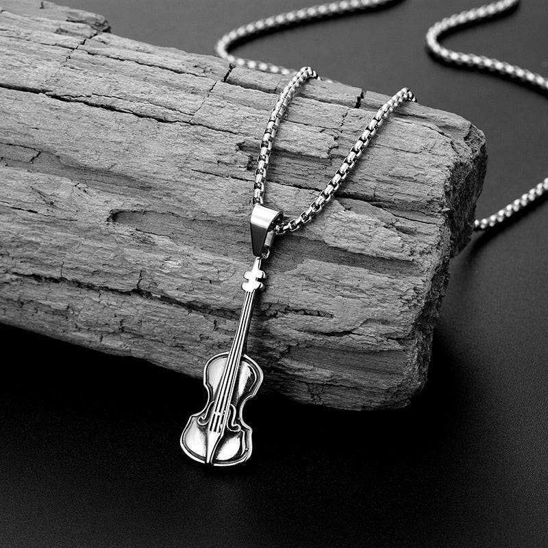 Vintage Violin Necklace