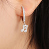 Creative Music Notes Stud Earrings