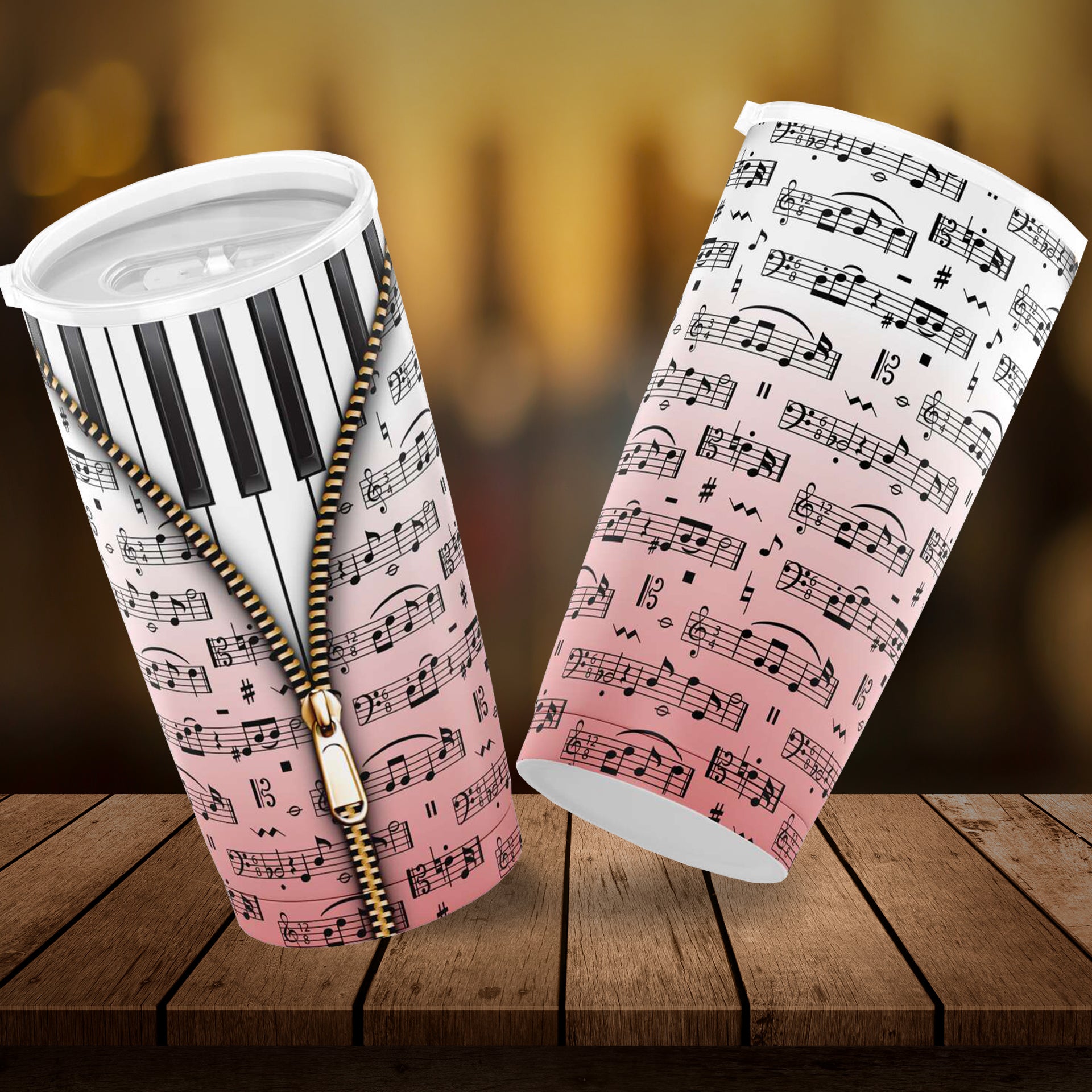 Piano Key Music Tumbler