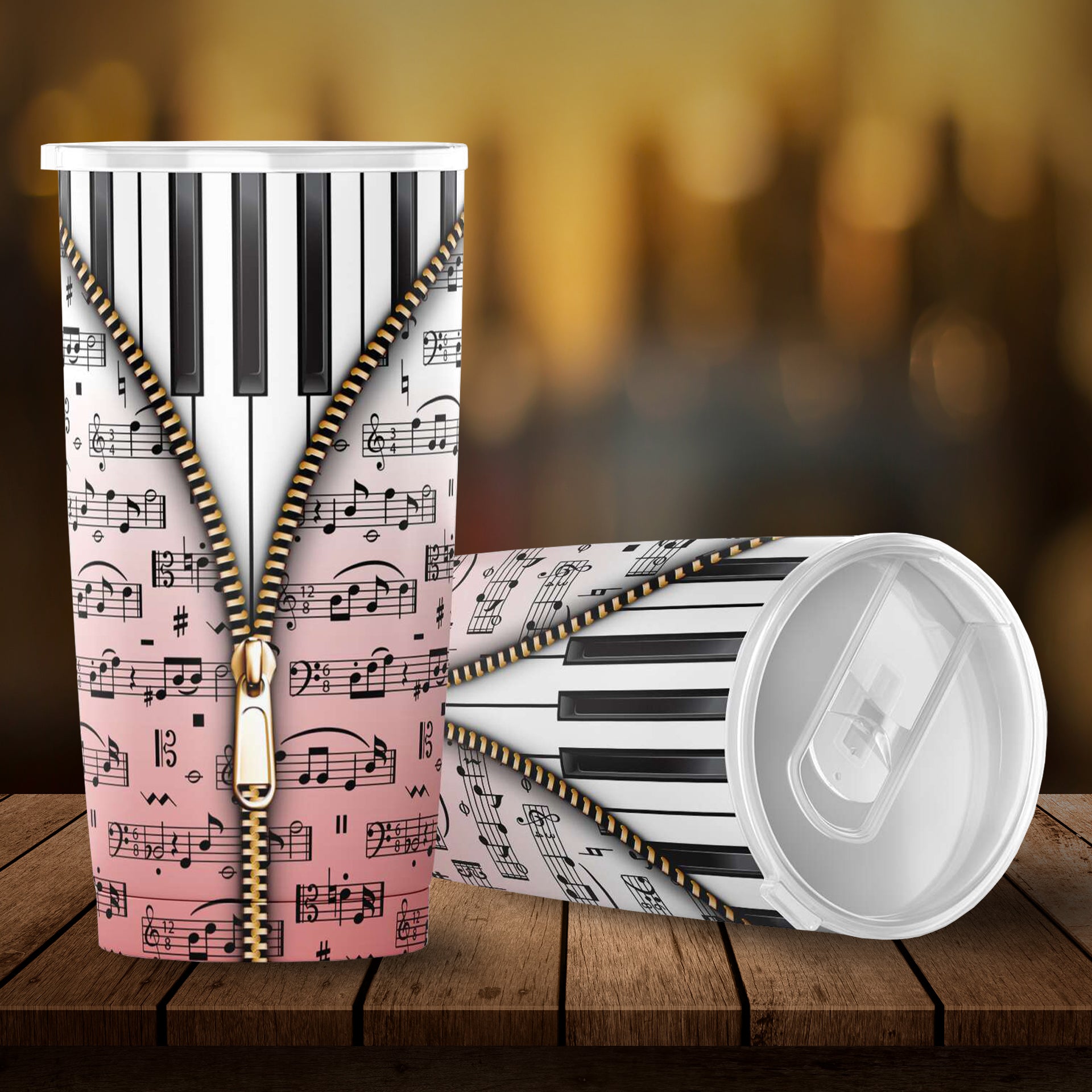 Piano Key Music Tumbler