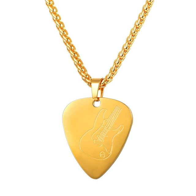 Guitar Pick Pendant Necklace