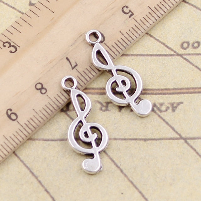 20pcs DIY Music Treble Clef Charm