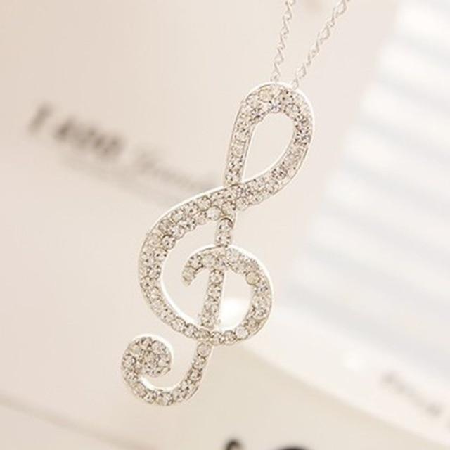 Crystal Music Note Necklace &Pendant - Artistic Pod Review