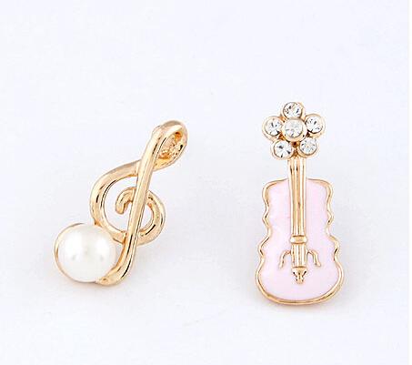 Guitar & Treble Clef Note Earrings