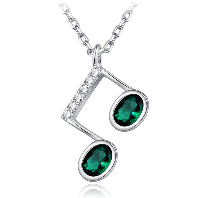 Crystal Beam Note Pendant Necklace - Artistic Pod Review