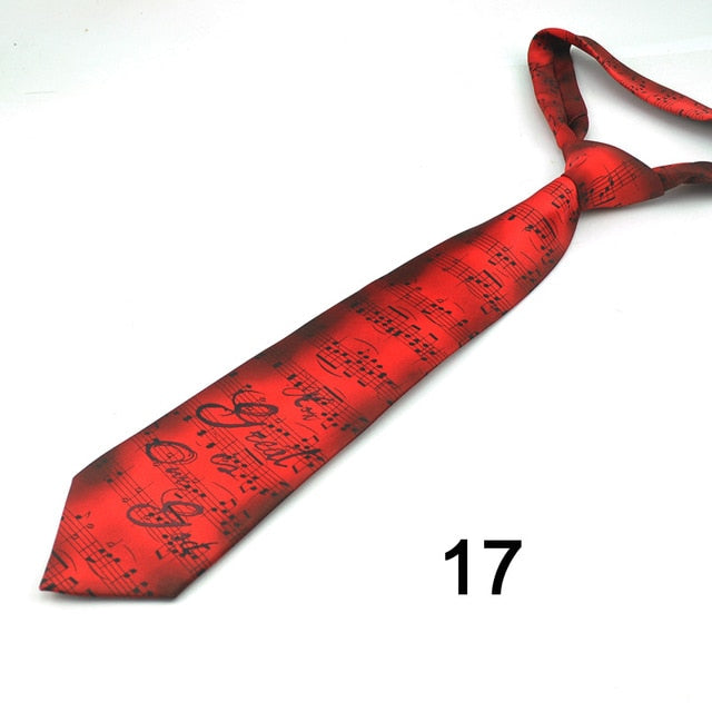 Novelty Music Note Tie