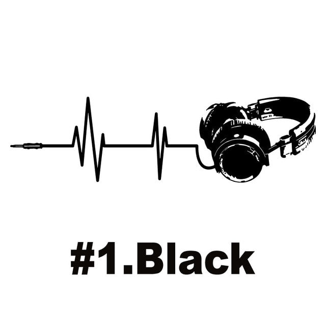 Headphone Wall Stickers