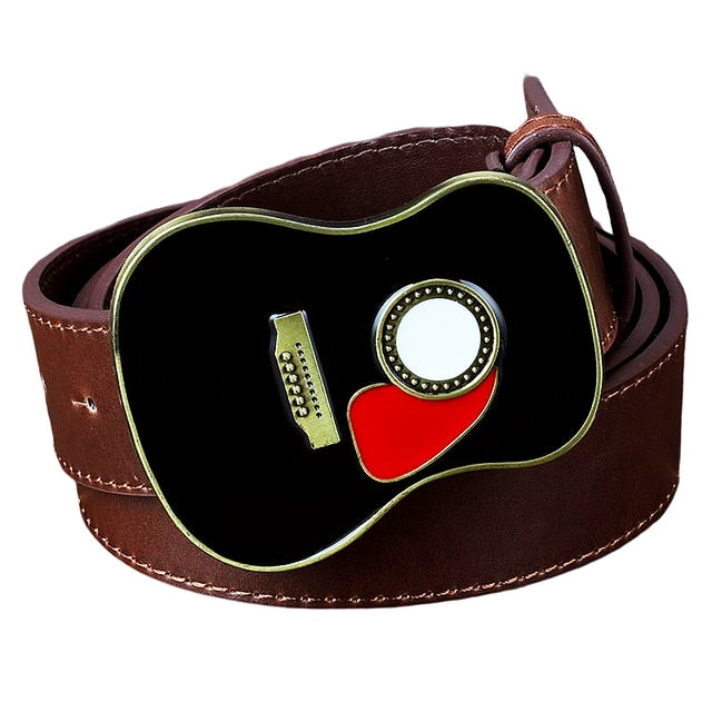 Guitar Shape Buckle Belt