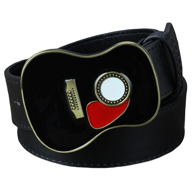 Guitar Shape Buckle Belt