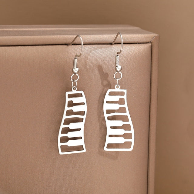 Piano Keys Dangle Earrings
