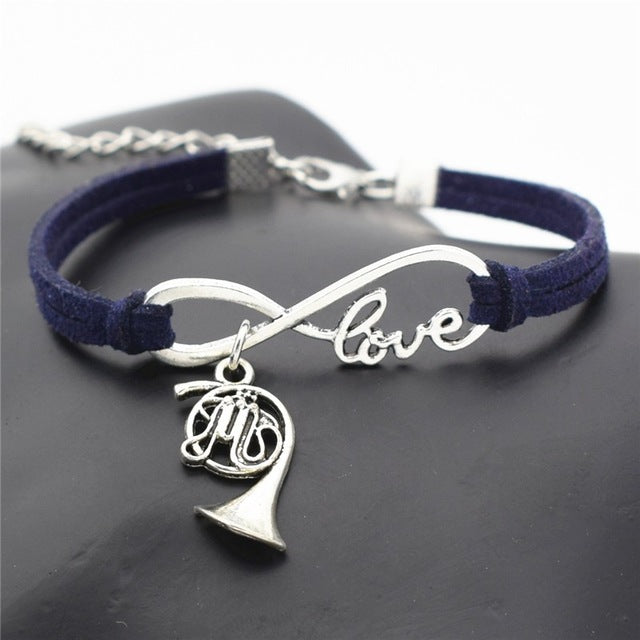 French Horn Charm Bracelet