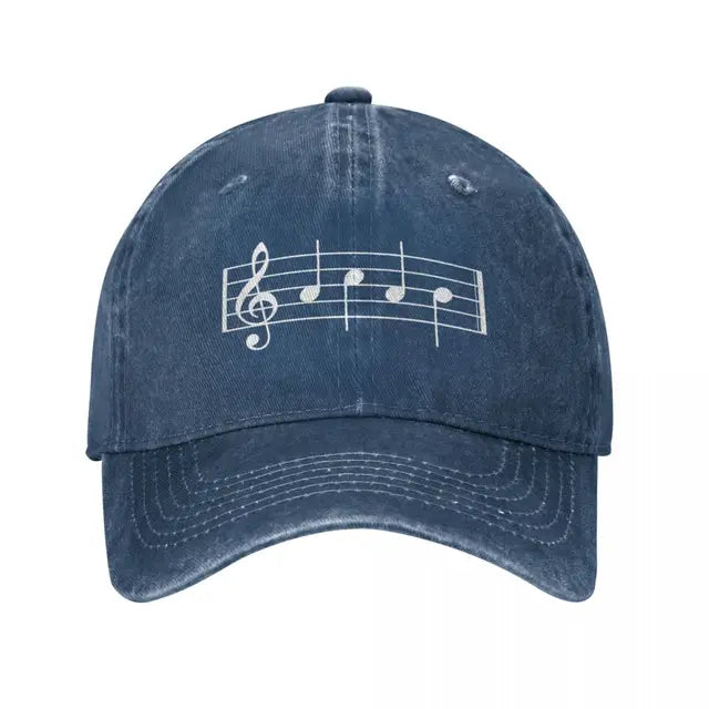 Classic Music Notes Cap