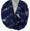 Music Note Cat Printed Scarf