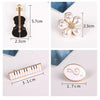 Music instruments Brooch