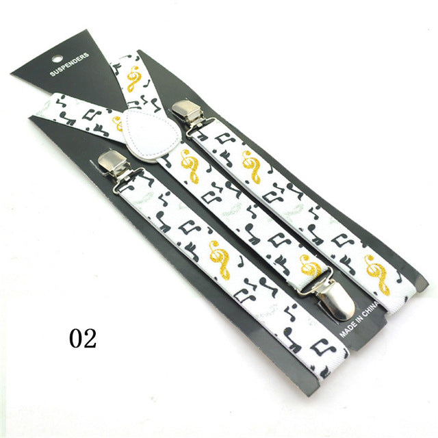 Music Note Braces Suspender