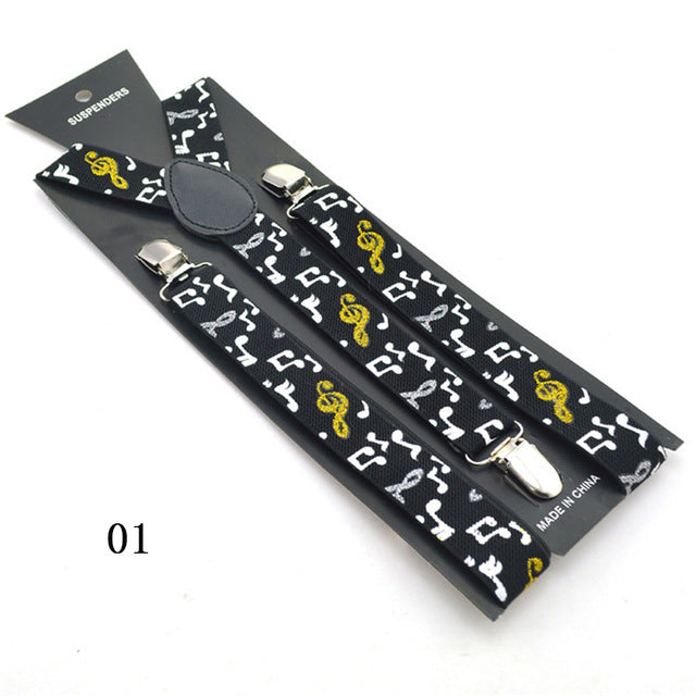 Music Note Braces Suspender