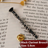 French Horn/Clarinet Pin Brooch