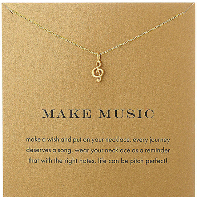 Elegant Music Note Necklace
