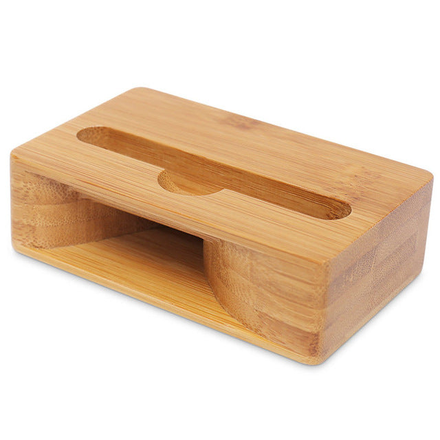 Wooden Music Loudspeaker Phone Holder