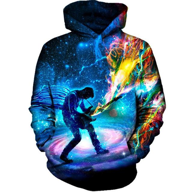 Guitarist In Galaxy Hoodies