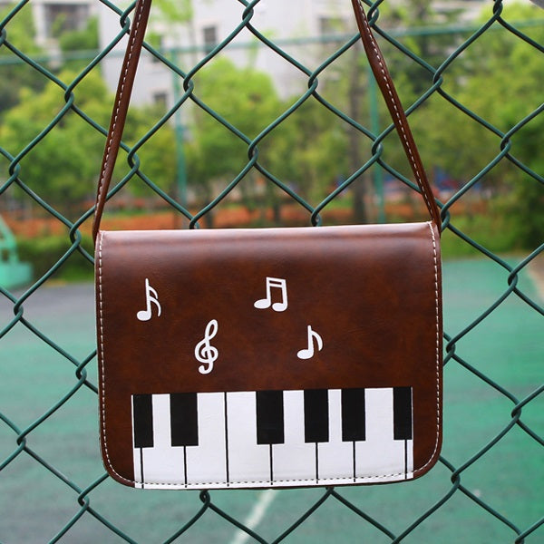 Piano Keys Music Note Shoulder Bag