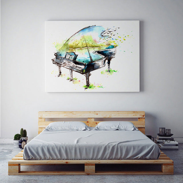 Piano Wall Art Painting