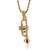 Stainless Steel Trumpet Pendant Necklace