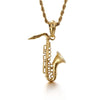 Saxophone Trumpet Necklace