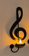 Music Notes Wall Candle Holder