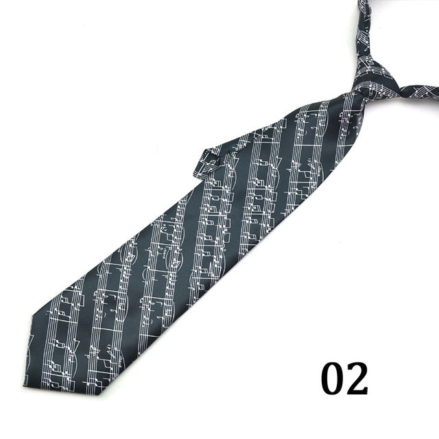 Novelty Music Note Tie
