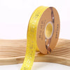 DIY Gold Metallic Music Satin Ribbons