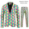 Colorful Music Notes Men's Suit Set (2pcs - Blazer & Pants)