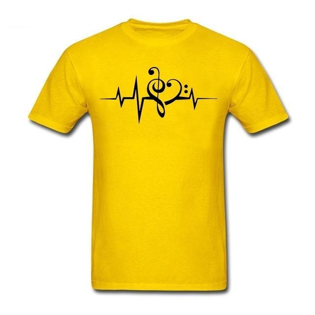 Treble Clef & Bass Clef Heart T-Shirt