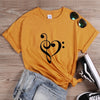 Love Music Clef Graphic T-shirt
