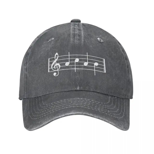 Classic Music Notes Cap