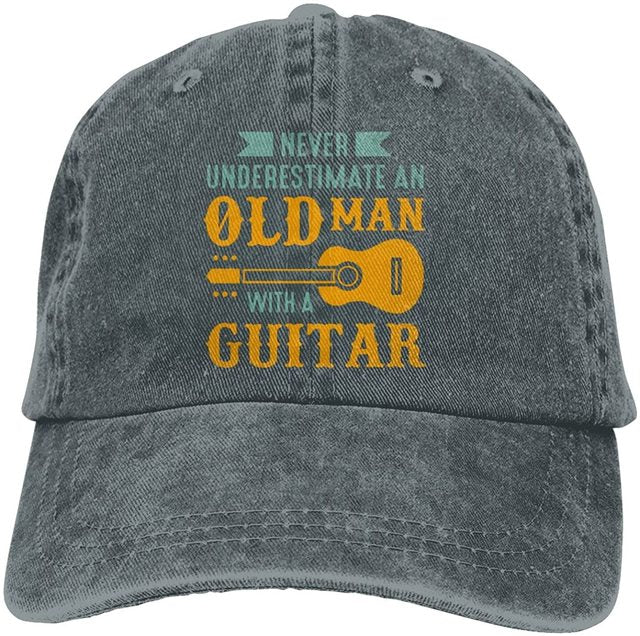 Old Man With A Guitar Cap