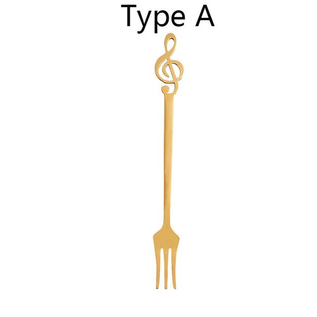 Treble Clef Fruit Fork Set