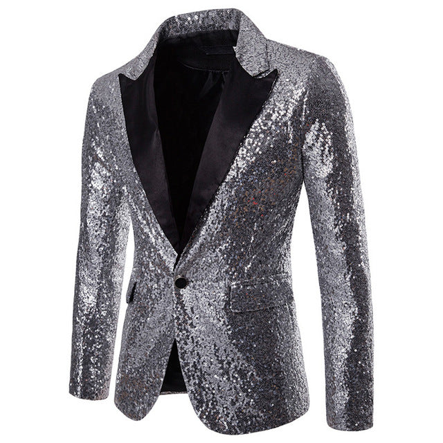 Shiny Sequin Blazer