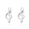 Free - Tiny Music Note Stud Earrings