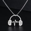 Headphone Music Wave Necklace