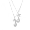 Music Notes Necklace Set