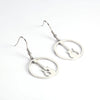 Hollow Electric Guitar Round Earrings