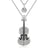 Crystal Violin Pendant Necklace