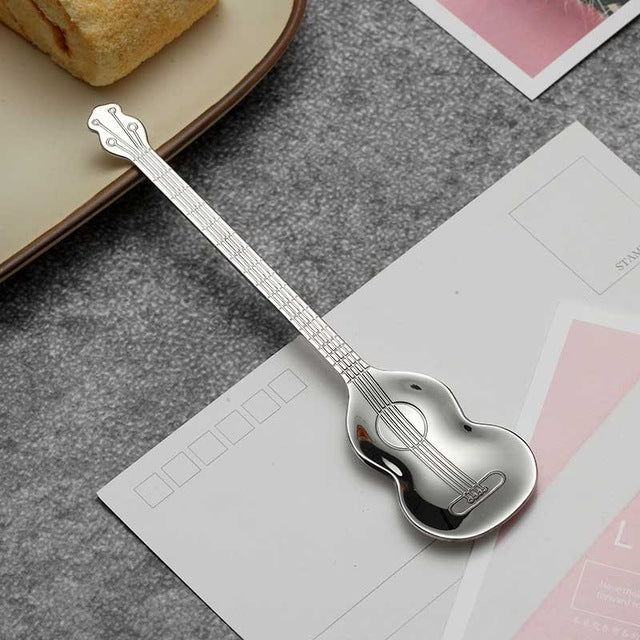 Guitar Shape Coffee Spoon