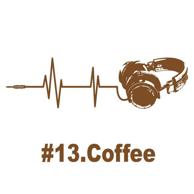 Headphone Wall Stickers