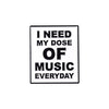 Music Quotes Enamel Pin