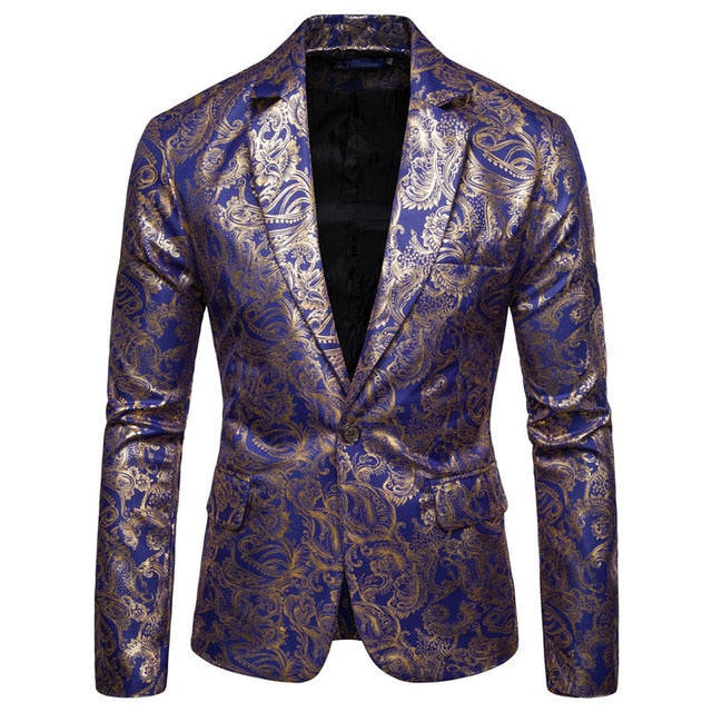 Bronzing Pattern Blazer