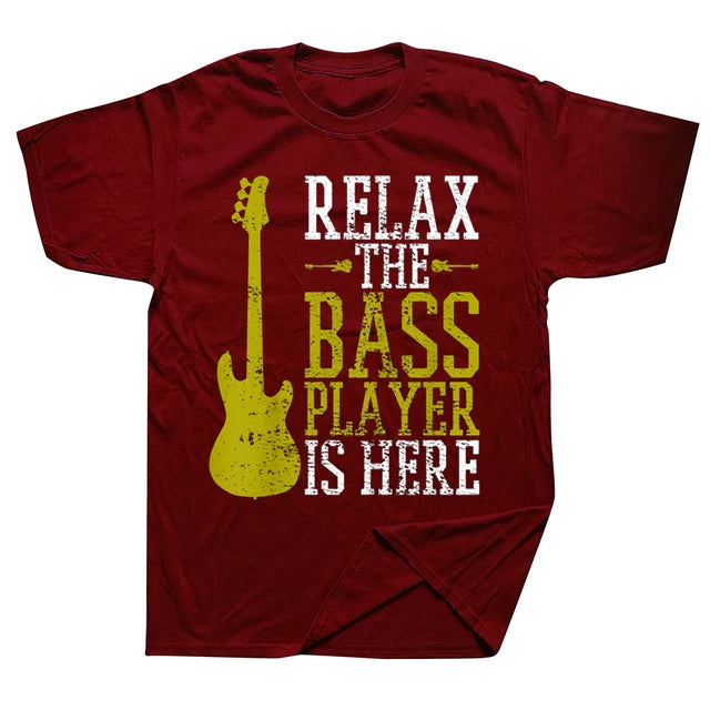 Bass Player Is Here Guitar T-shirt